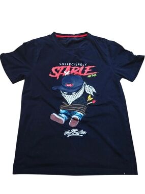 ​BKYS Men's Streetwear Graphic T-Shirt Black "Collectively Savage" No Rules Size
